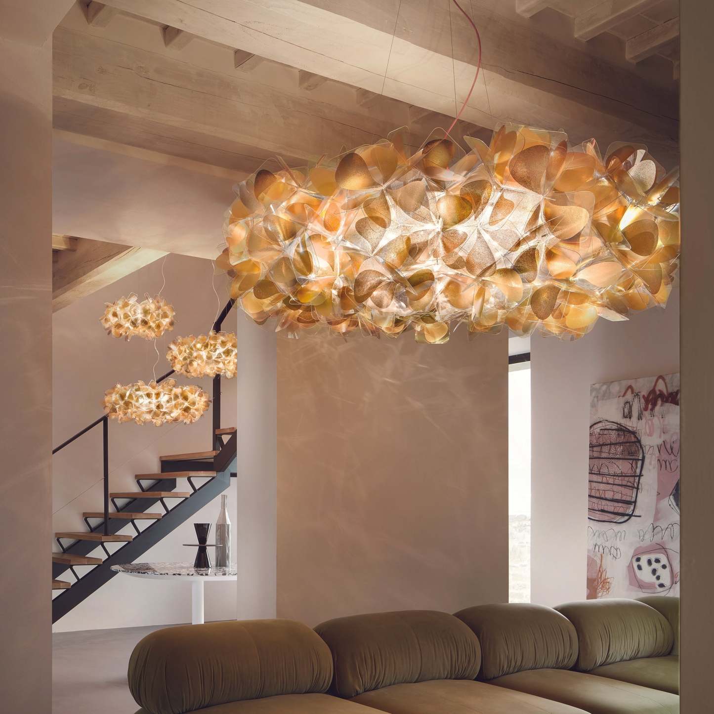 Retro Petal Cloud Pendant Light
