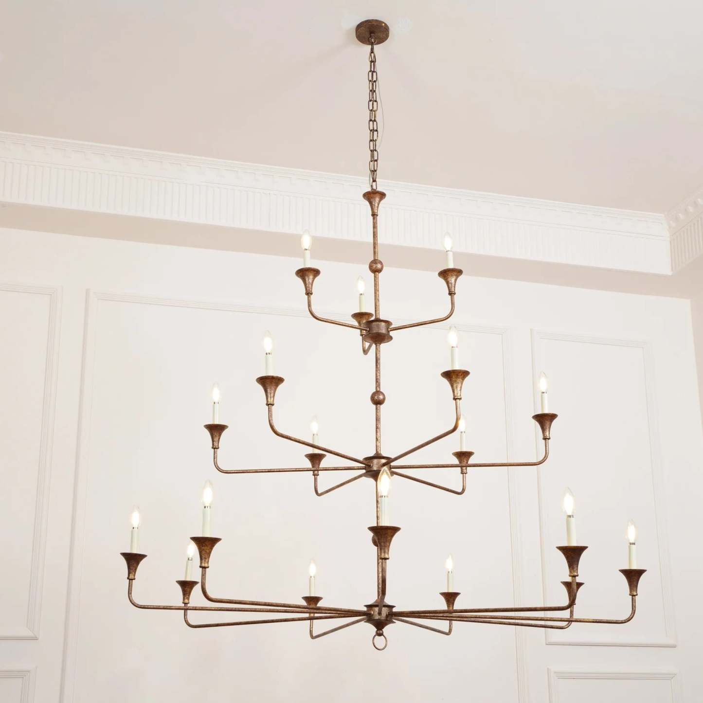 Axis Brass Chandelier