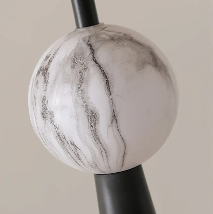 Hakka Fabric Metal Cone Floor Lamp