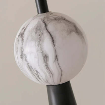 Hakka Fabric Metal Cone Floor Lamp