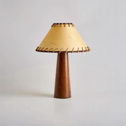Drift Wood Table Lamp Walnut Beige