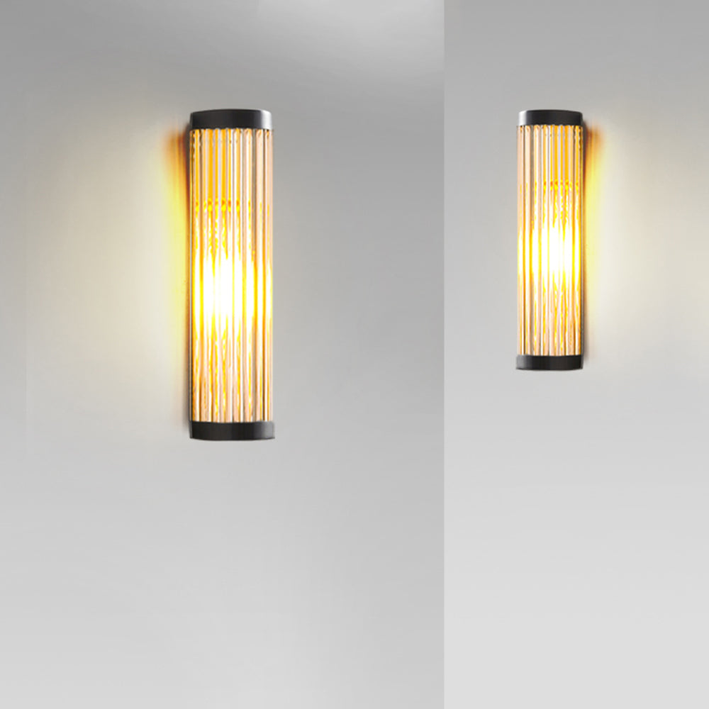 Orr Moderno Semicircular LED Aplique Exterior Negro Jardín Metal Vidrio
