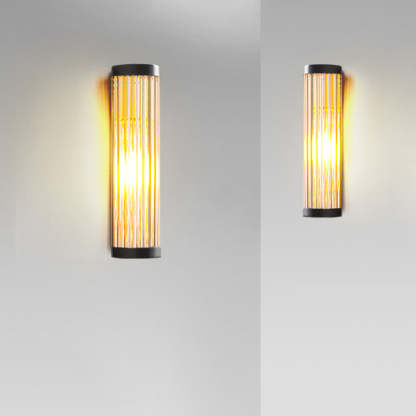 Orr Moderno Semicircular LED Aplique Exterior Negro Jardín Metal Vidrio