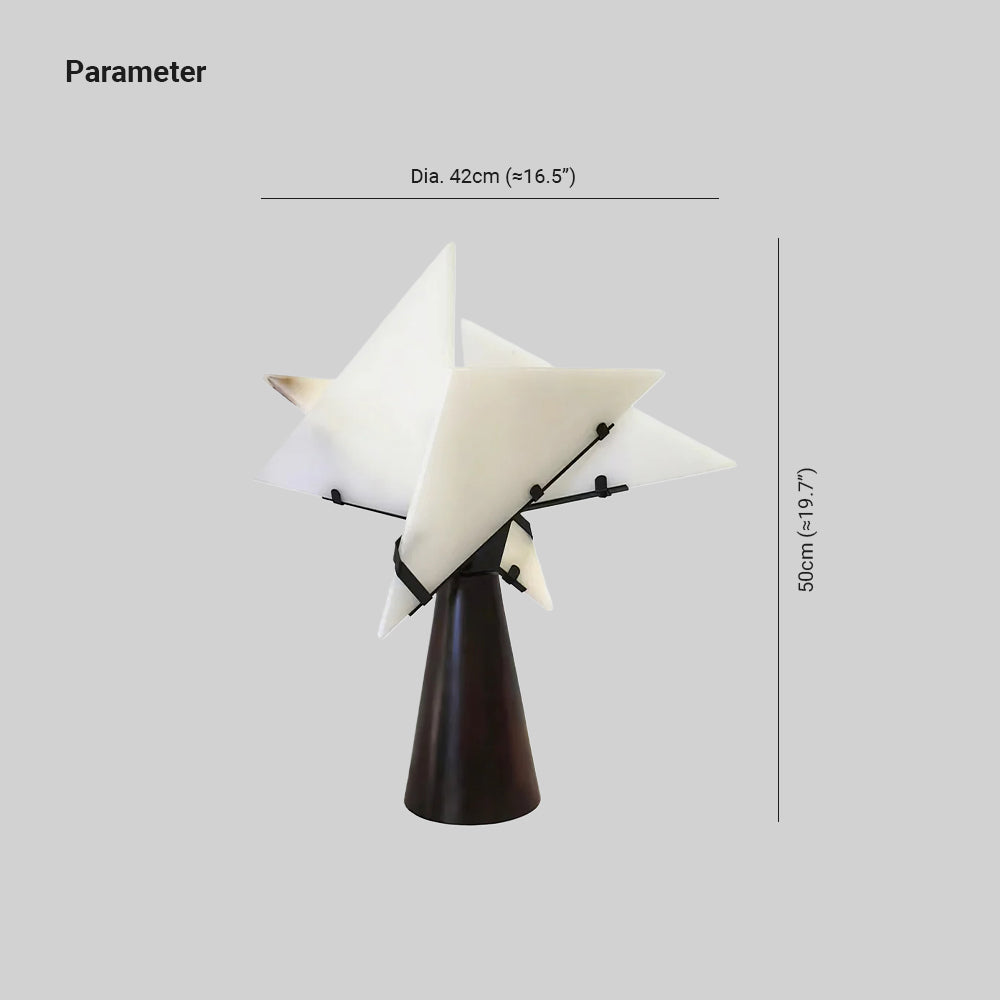Dune Alabaster Geometric Table Lamp