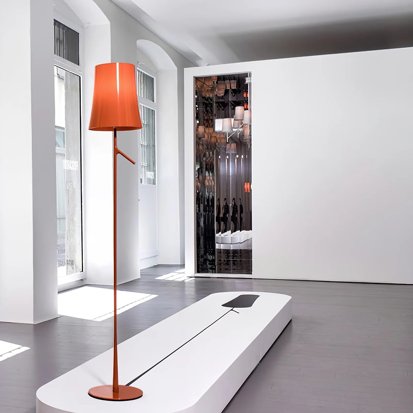 Axis Modern Slim Metal Floor Lamp