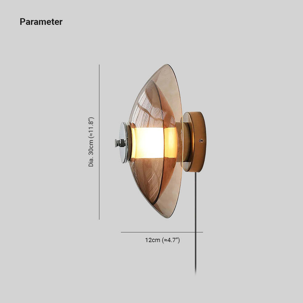 Verona Flying Saucer Plug-In Wall Light