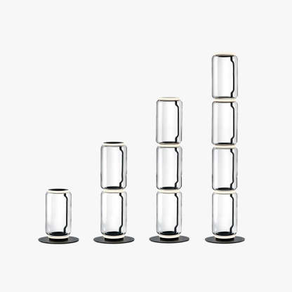 Axis Bamboo Glass Floor Lamp