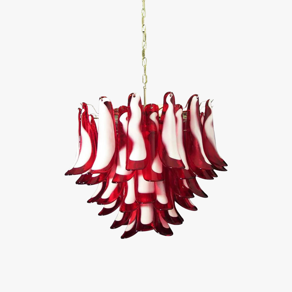 Muse Ruby Murano Disc Chandelier