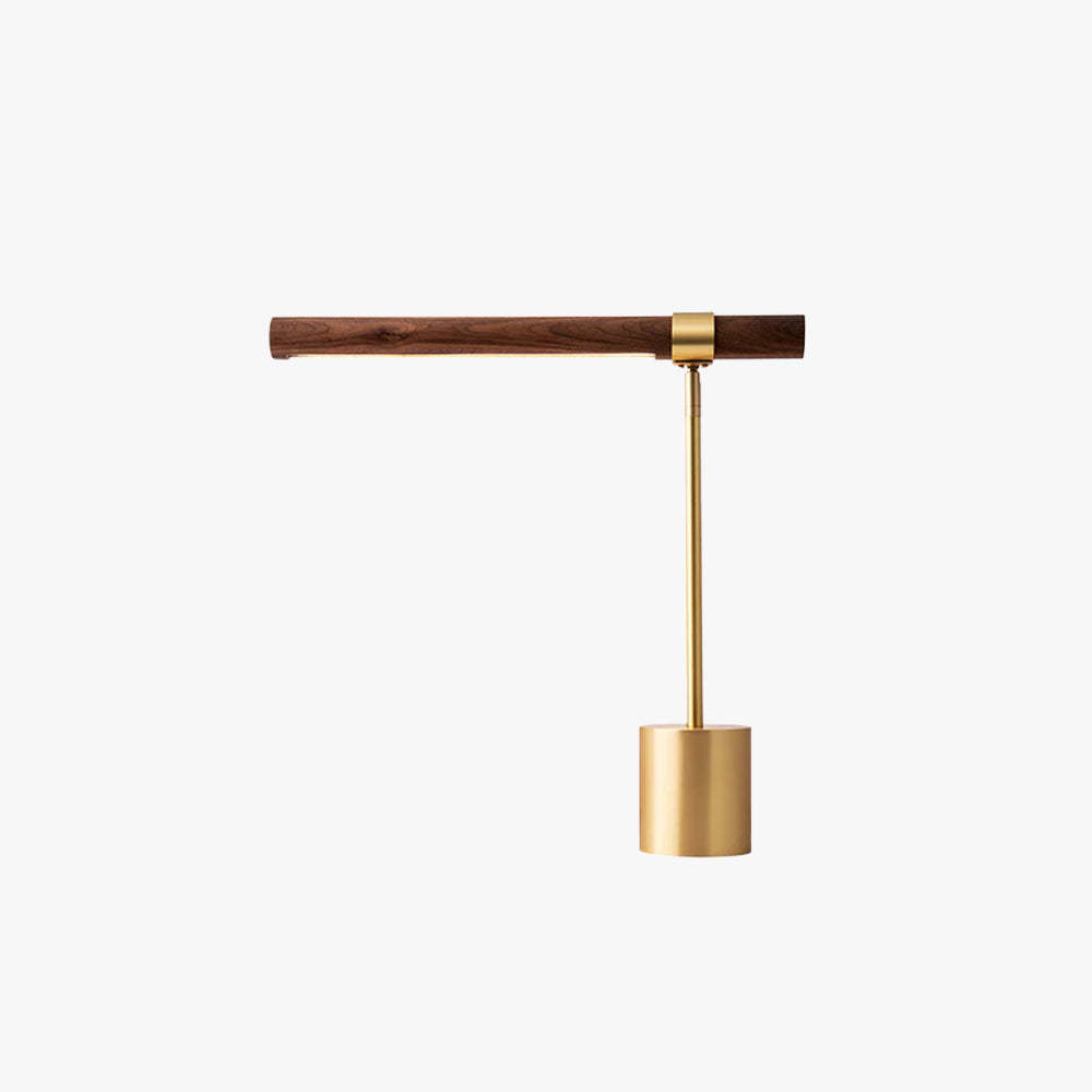 Axis Linear Wood & Brass Table Lamp