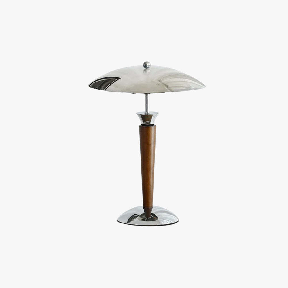 Retro Metal & Wood Table Lamp