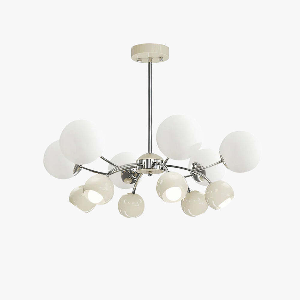 Halo Creamy Globe Chandelier