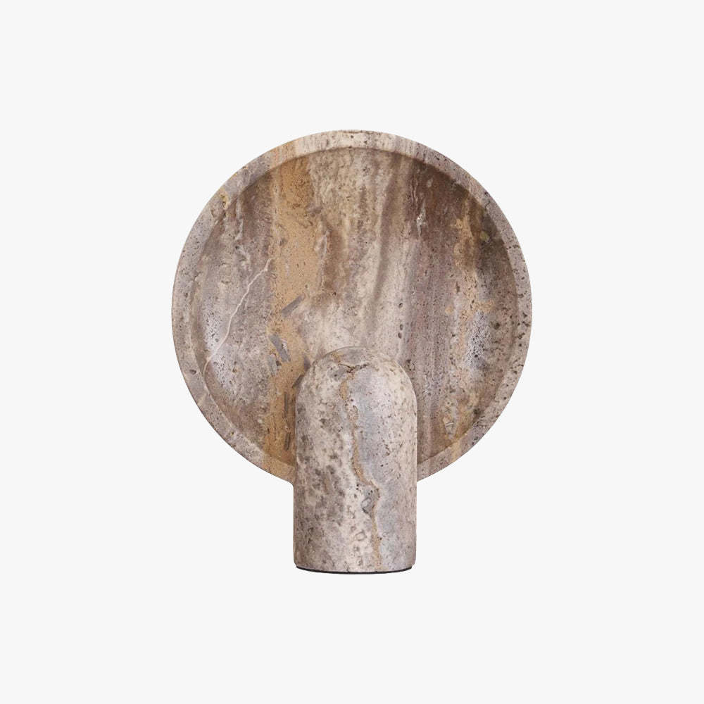 Dune Travertine Stone Table Lamp