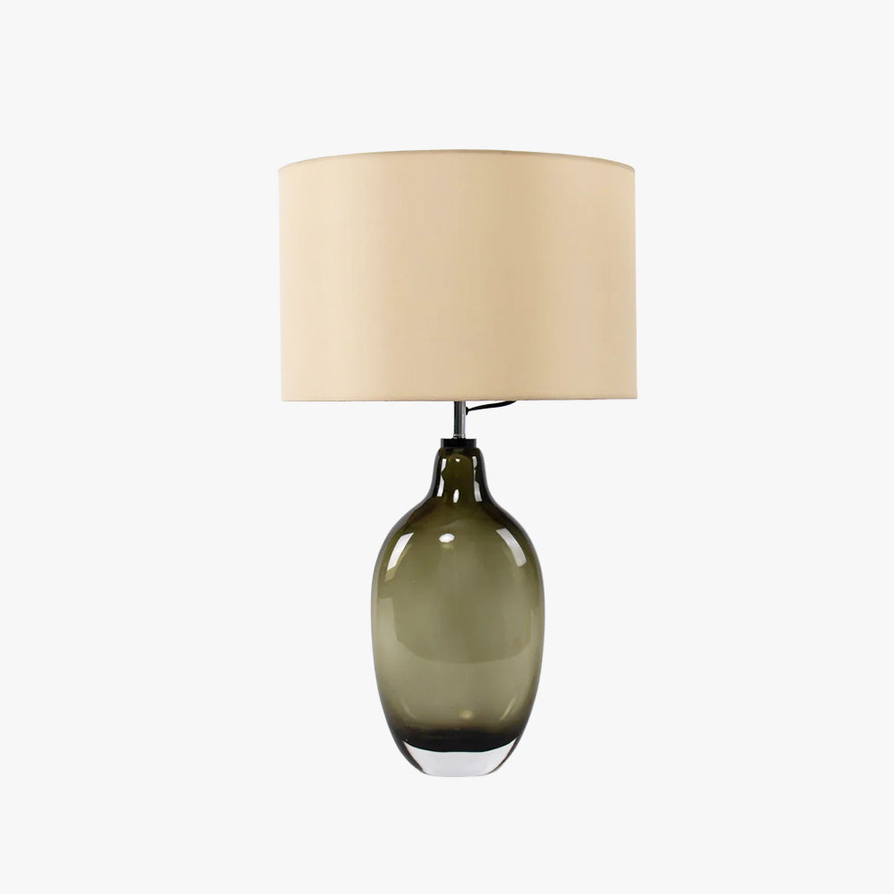 Hakka Linen Shade Glass Table Lamp