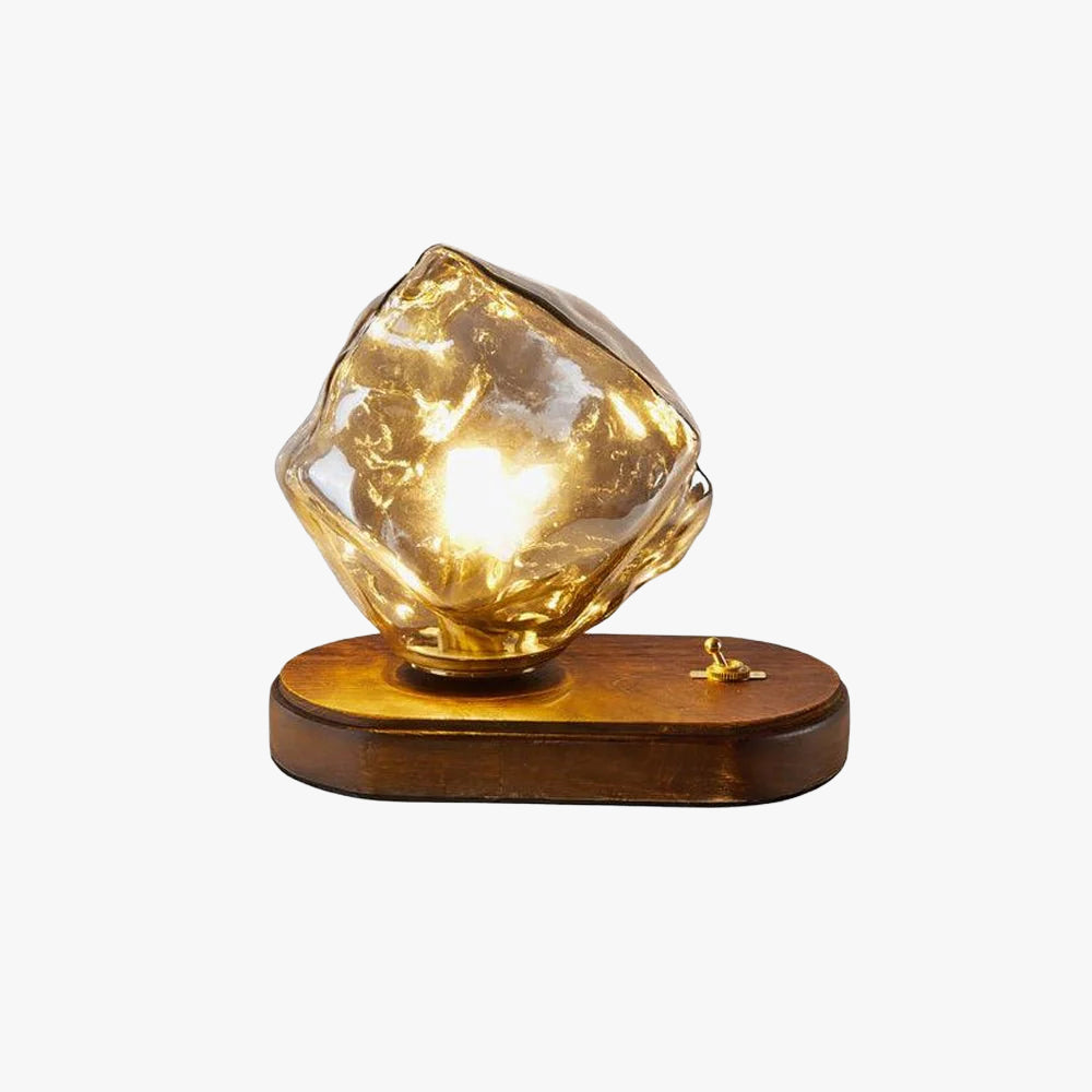 Verona Ice Stone Glass Table Lamp