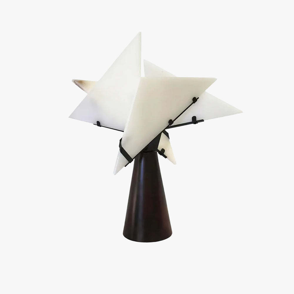 Dune Alabaster Geometric Table Lamp
