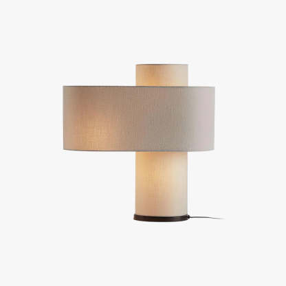 Hakka Fabric Beige Table Lamp