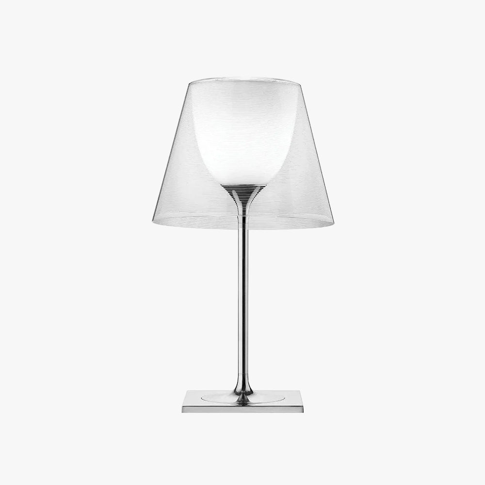Axis Minimalist Glass Chrome Table Lamp