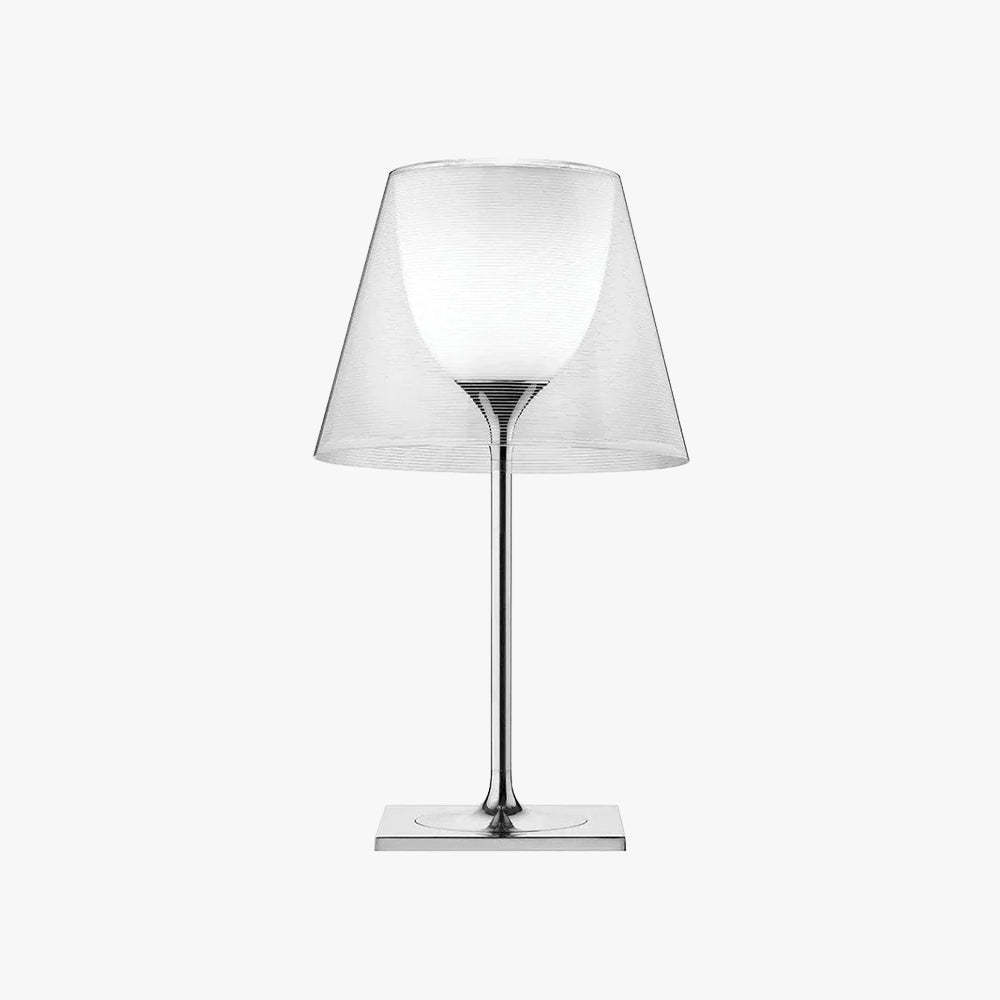 Axis Minimalist Glass Chrome Table Lamp