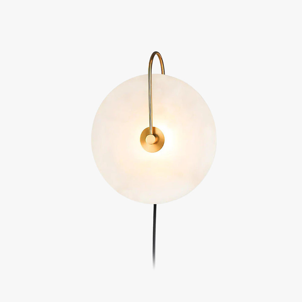 Dune Alabaster LED Plug-In Wall Light