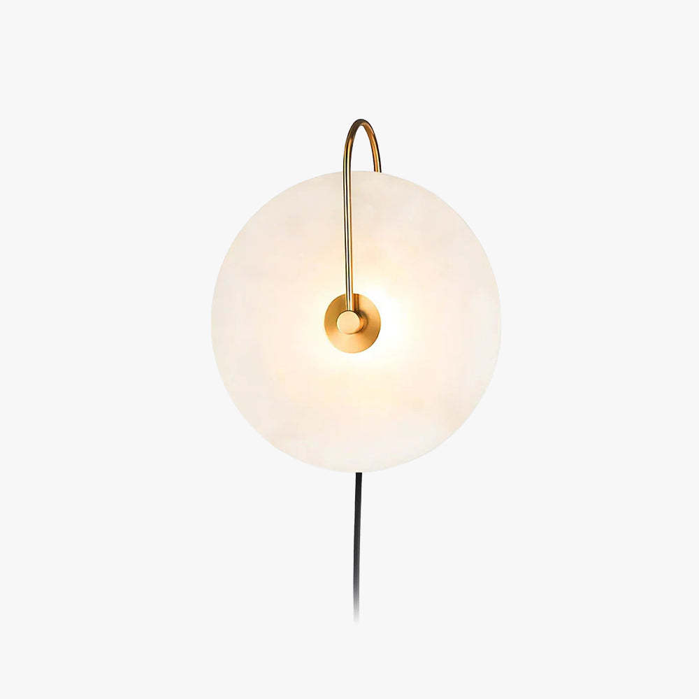Dune Alabaster LED Plug-In Wall Light