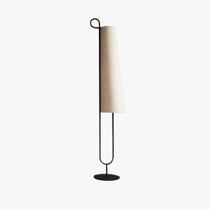 Hakka Minimalist Fabric Cone Floor Lamp