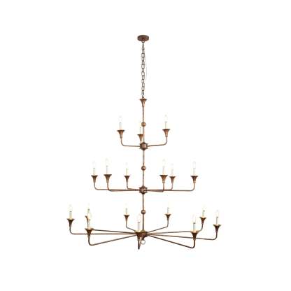 Axis Brass Chandelier