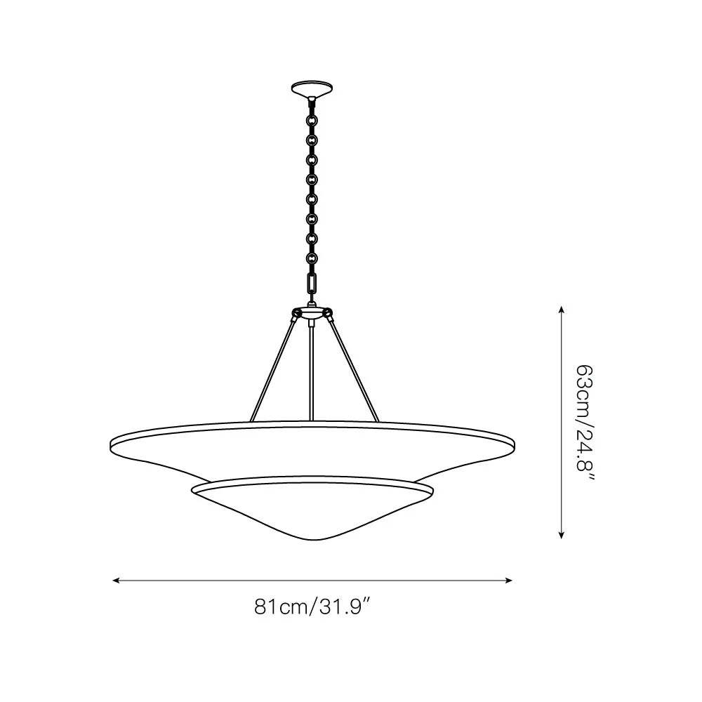 Retro Plaster Brass Chandelier
