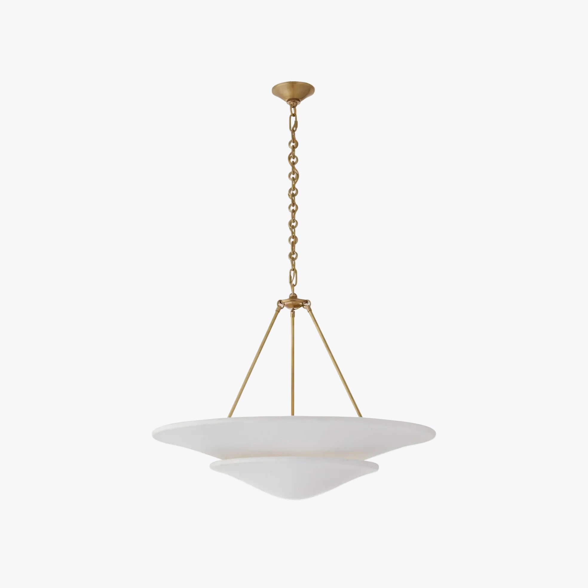 Retro Plaster Brass Chandelier