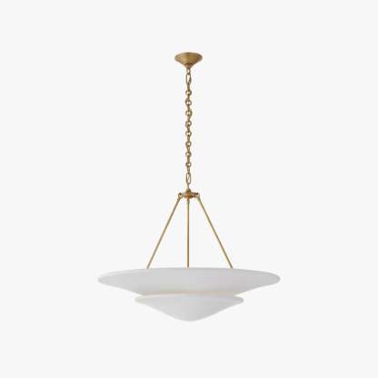 Retro Plaster Brass Chandelier