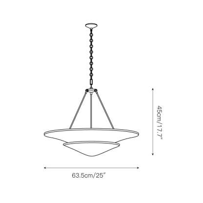 Retro Plaster Brass Chandelier
