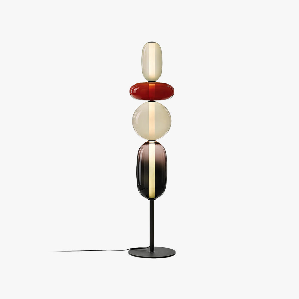 Retro Piedras Coloridas Floor Lamp