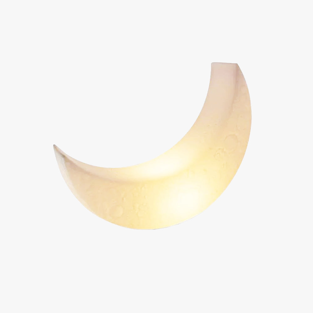 Retro Luna Creciente Resina Lámpara de Pie