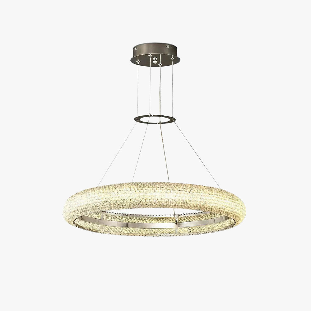 Muse Cristal Anillo LED Lámparas de Araña