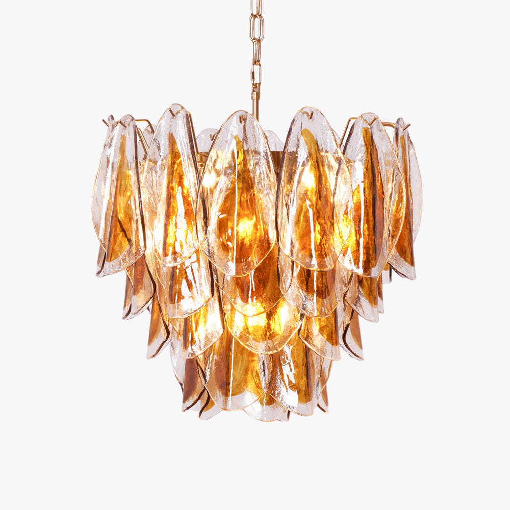 Muse Ámbar Murano Cristal Lámparas de Araña