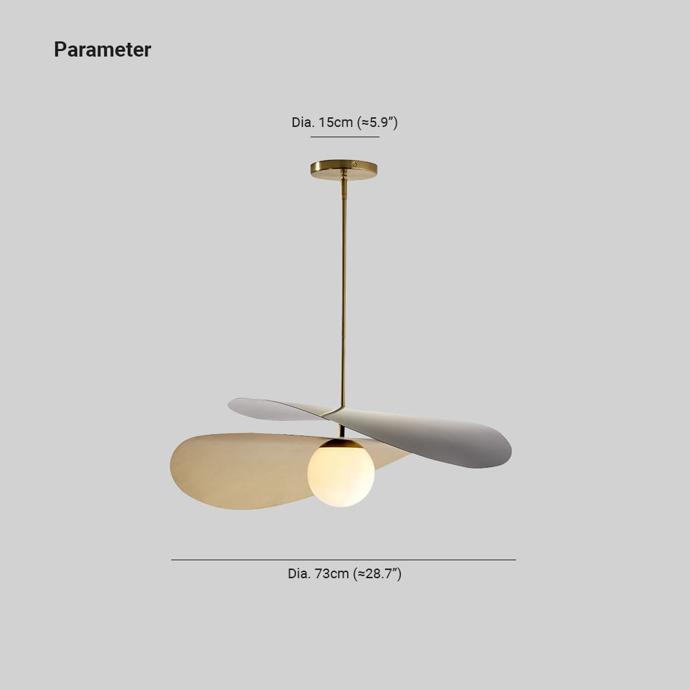 Carins Diseño Geométrica Metal Lámpara Colgante Dorada
