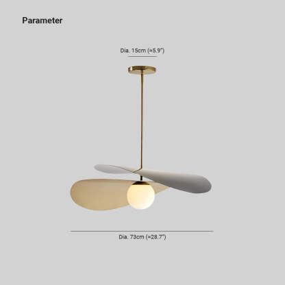 Carins Diseño Geométrica Metal Lámpara Colgante Dorada