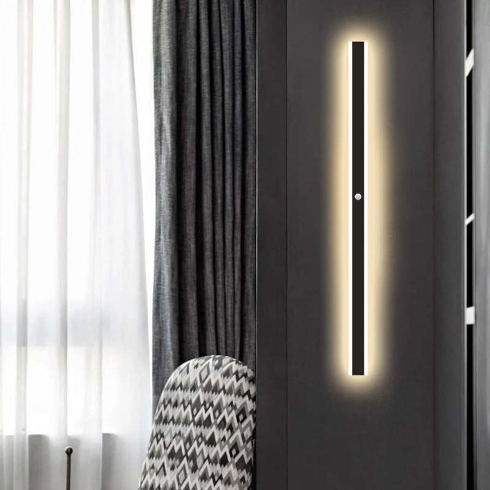 Edge Moderno Lineal Aplique Exterior Metal Acrílico Jardín Pasillo