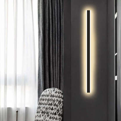 Edge Moderno Lineal Aplique Exterior Metal Acrílico Jardín Pasillo