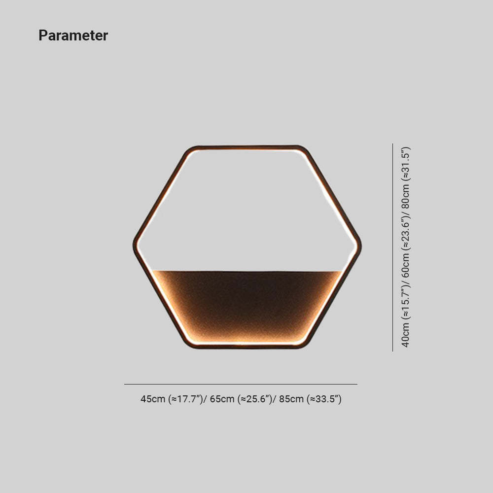 Orr Hexagonal Solar Aplique Exterior Metal Jardín Pasillo