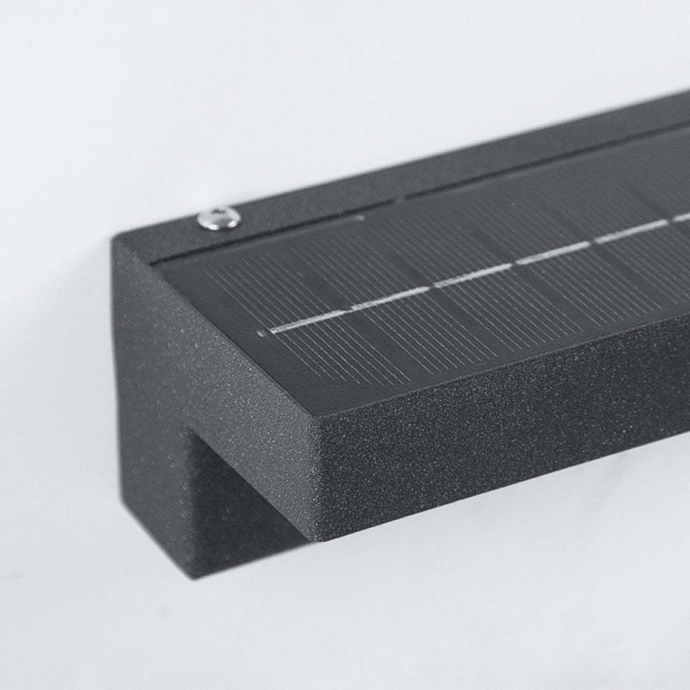 Orr Moderno LED Aplique Exterior Gris Pasillo Metal y Acrílico Solar 18/32/42CM Largo
