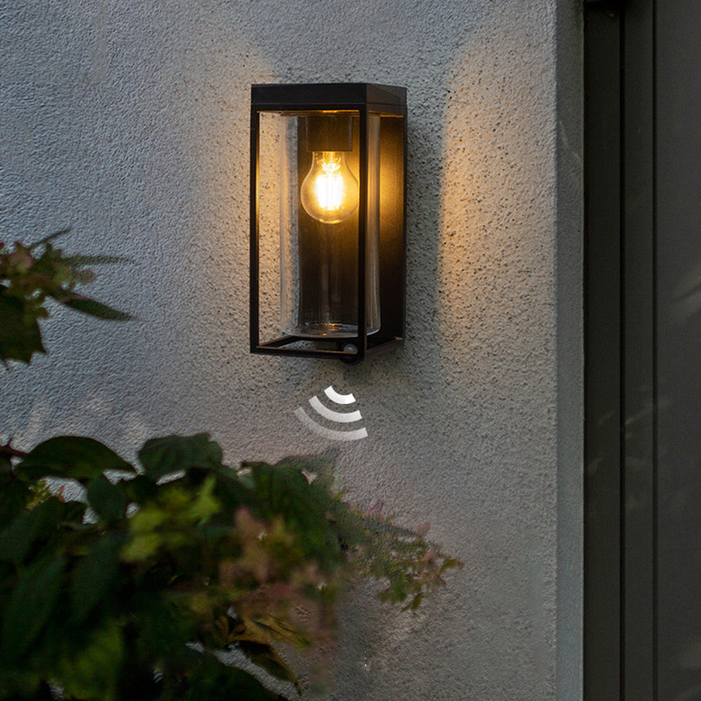Orr Modern LED Solar Außenwandleuchte Glas Metall Garten Flur