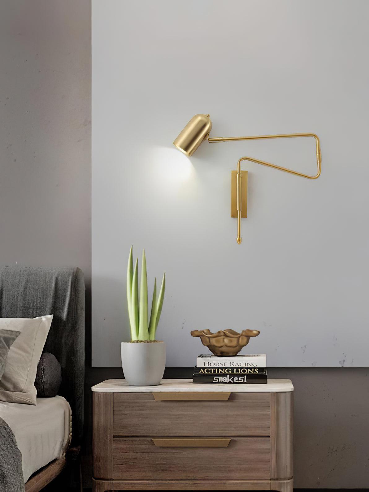 Adjustable Arm Reading Lámpara de Pared