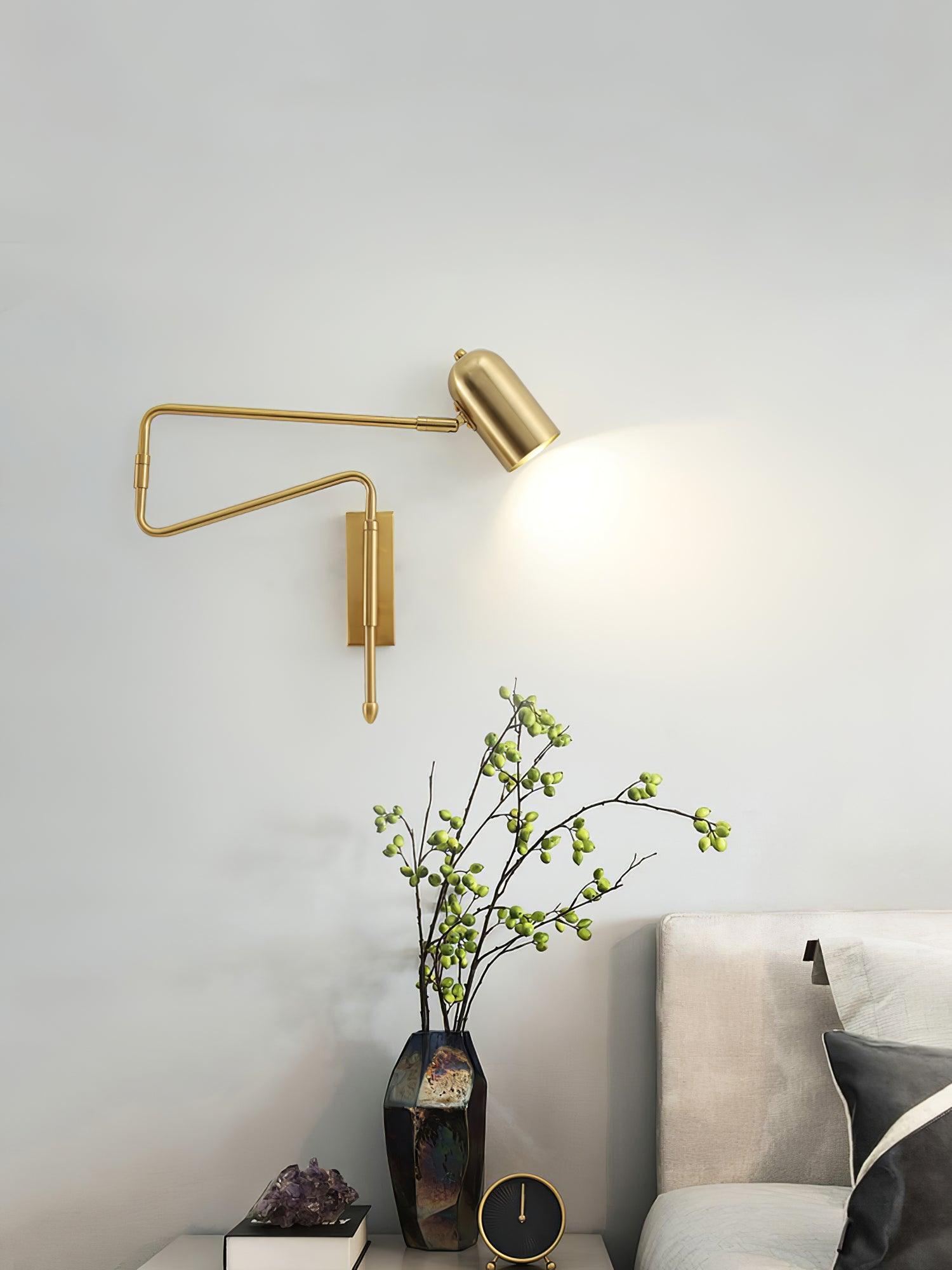 Adjustable Arm Reading Lámpara de Pared