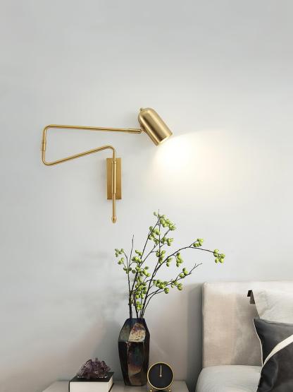 Adjustable Arm Reading Lámpara de Pared