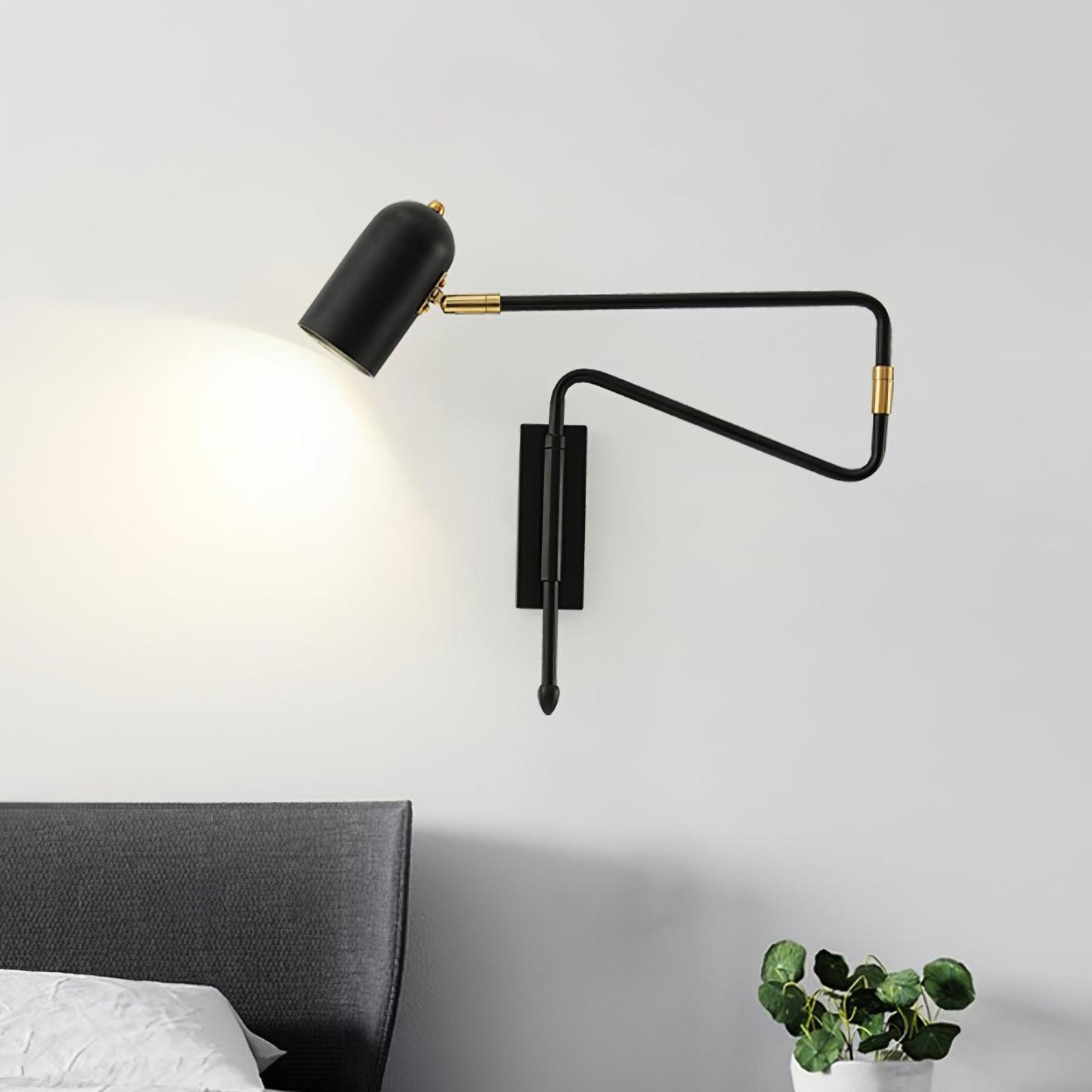 Adjustable Arm Reading Lámpara de Pared
