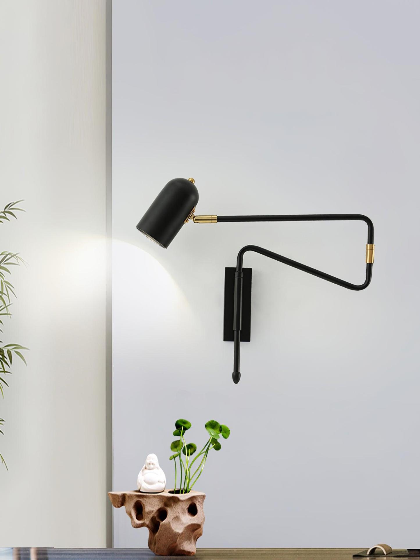 Adjustable Arm Reading Lámpara de Pared