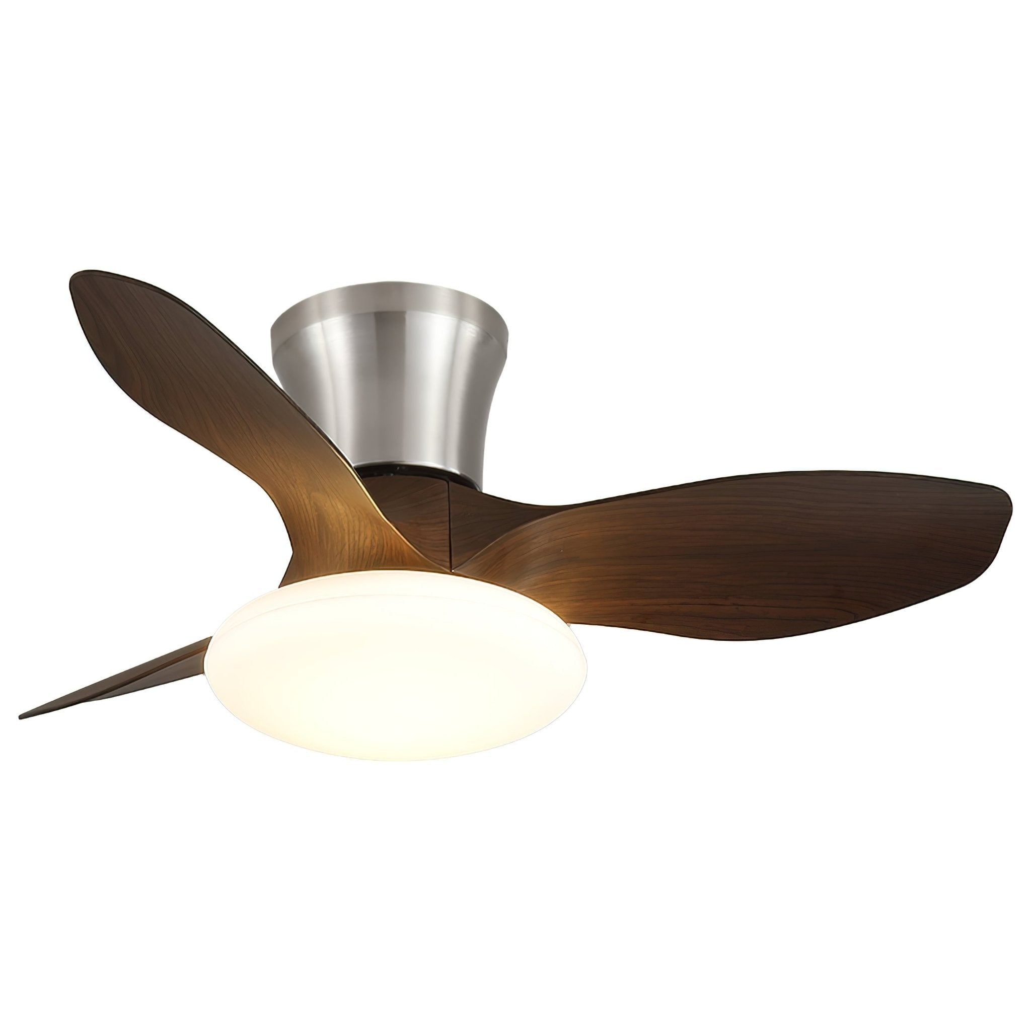 Ventilador de Techo Moderno de Madera Velora con Luz, foto de ambiente