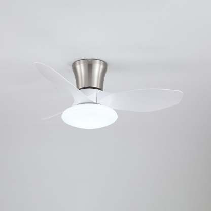 Ventilador de Techo Moderno de Madera Velora con Luz, apto para uso en interiores