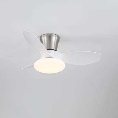 Ventilador de Techo Moderno de Madera Velora con Luz, demostrando el flujo de aire