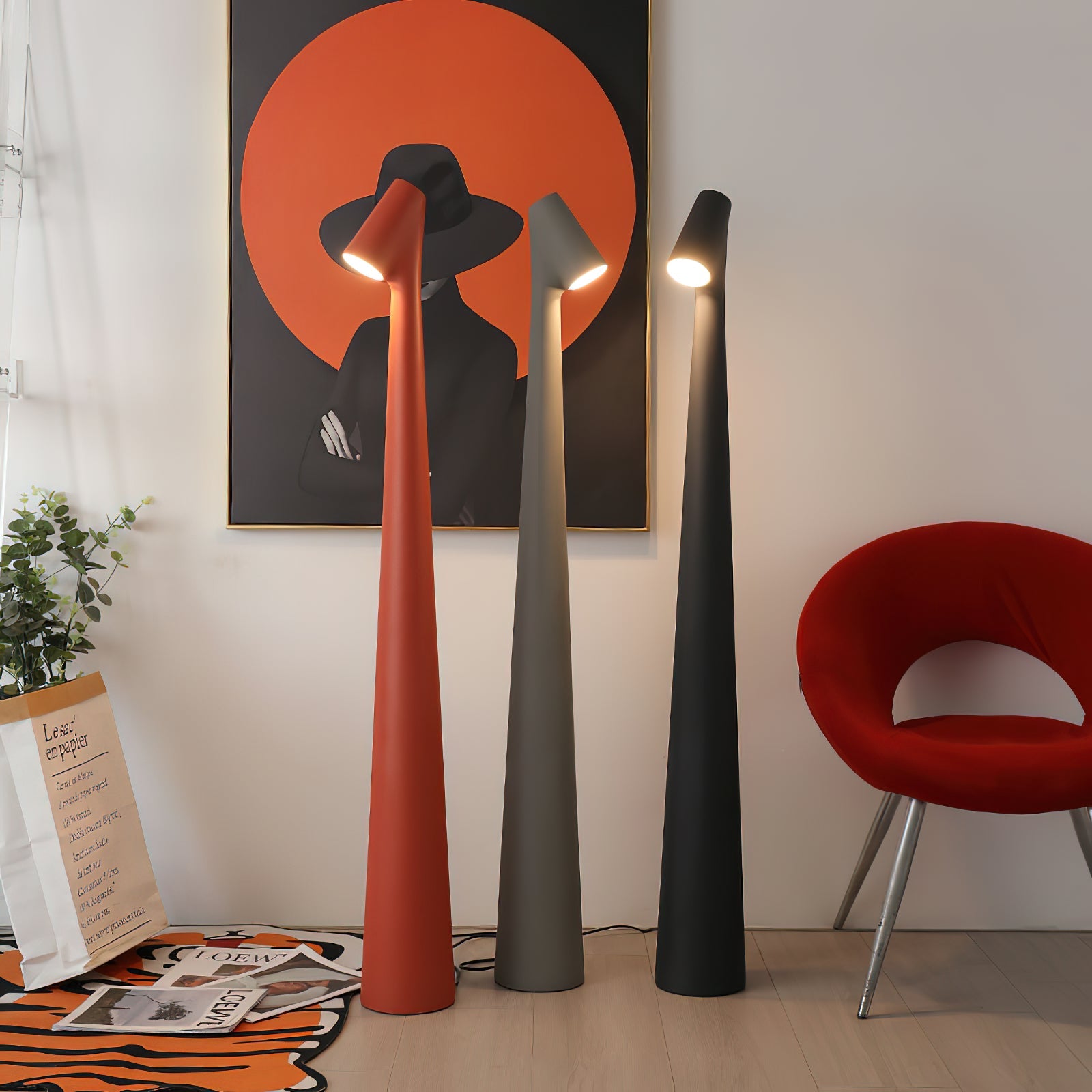 Axis Matte Pointy Iron Floor Lamp